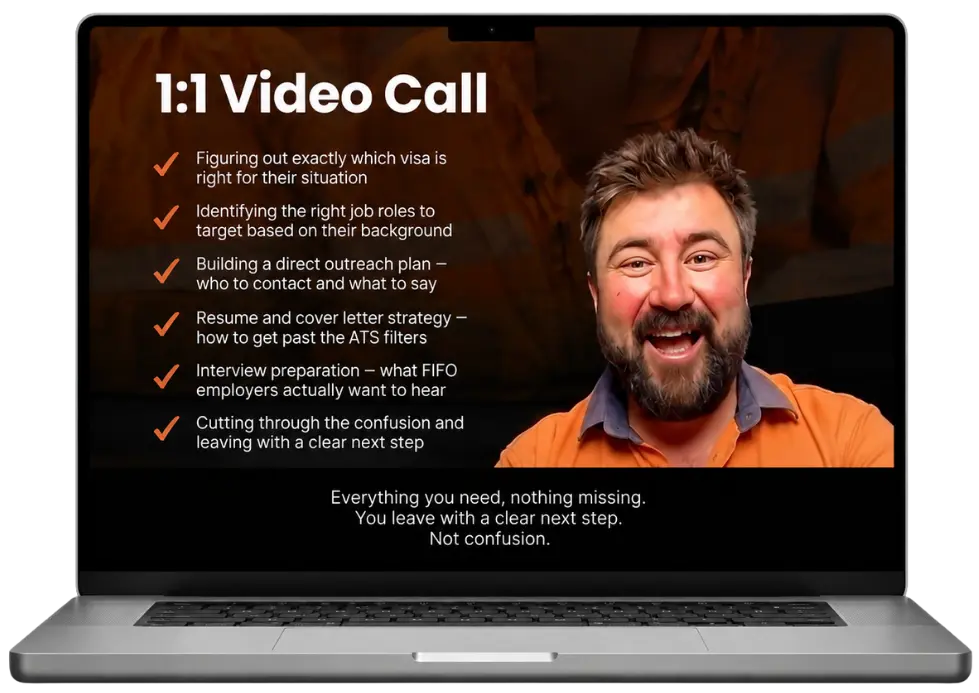 1:1 Video Call shown on a laptop